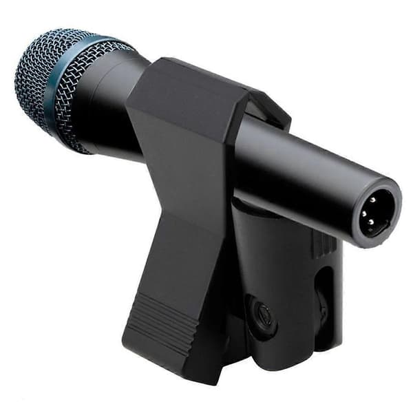 Fleksibelt Mikrofonstativ Tilbehør Plastikklemme Clip Holder Beslag Sort_tfrf