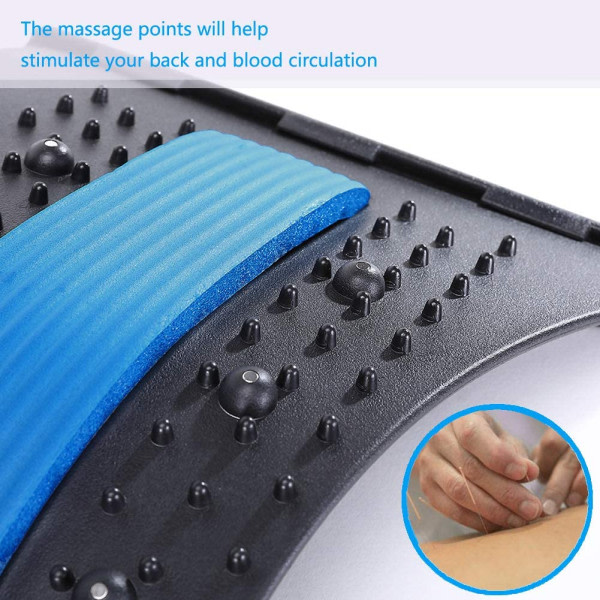 Ryggbåre, Smertelindrende anordning for korsrygg-ryggbrett, Multi-Level Lumbal Back Massager