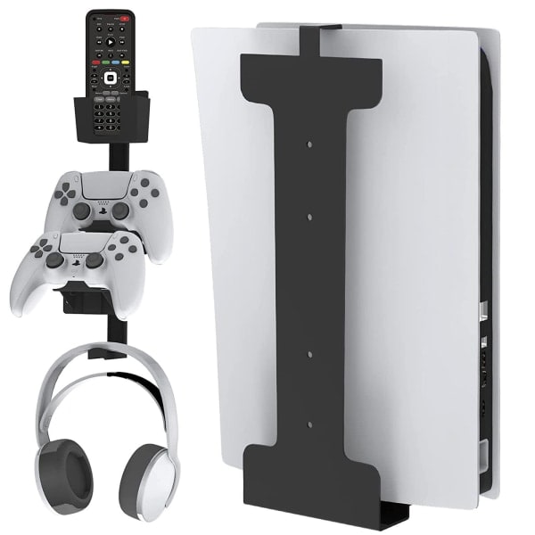 PS5 Spelkonsol Universell Väggmonteringsfäste Konsolhållare Spelkontroll Hörlurar PS5 Konsolhållare Headphone Grip Bracket Headphone Grip Bracket