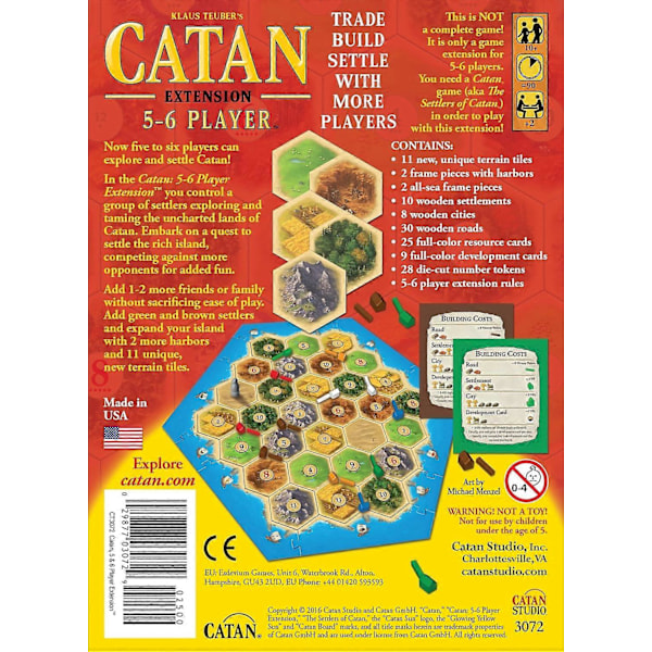 Catan Brettspill, Utvidelse for 5-6 Spillere, Familiespill