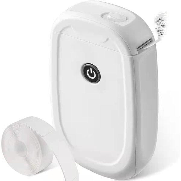 Bluetooth-etiketmaskine med tape, bærbar klistermærke-etiketprinter USB-genopladelig, flere skabeloner tilgængelige
