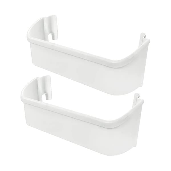 Utdragbar förvaringskorg, väggmonterad förvaringskorg, 2-pack, vit_tfrf