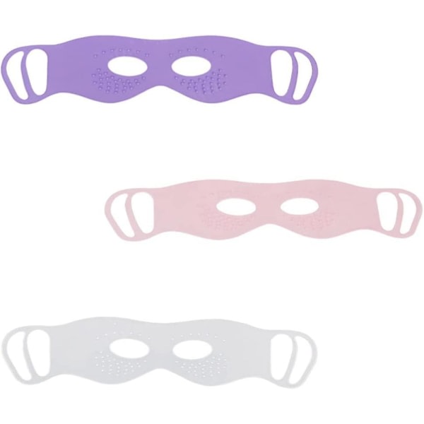Dubbelsidiga ögonmasker Hushållsögonmasker Silikonögonmassagertillbehör (3 st, slumpmässig färg) zdq