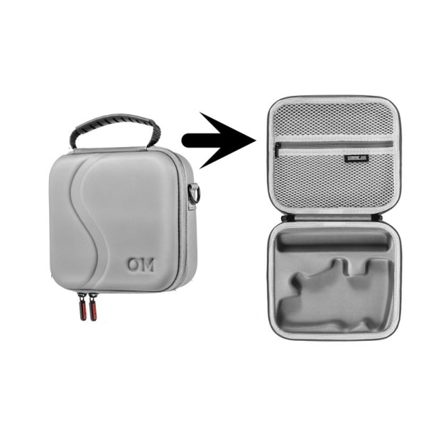 CDQ OSMO Mobile 4-fodral – Bärbar förvaringsväska reseväska för DJI GråCDQ