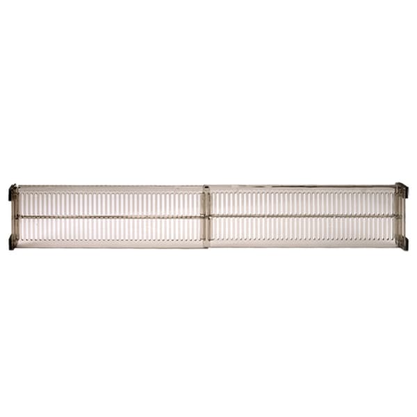 2 laatikonjakajaa - säädettävä - 27,5-51 cm - läpinäkyvä