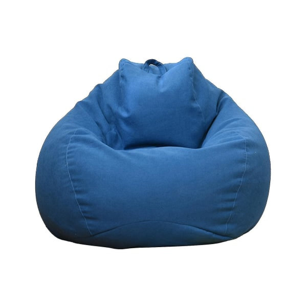 Extra stor Sittpuff Stolar Soffa Överdrag Lazy Lounger För Vuxna Barn Inomhus (gratis frakt) Blå 100x120cm