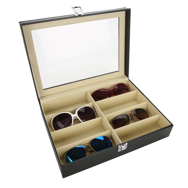 8 rum solbrille opbevaringsdisplay etui til brilleopbevaring