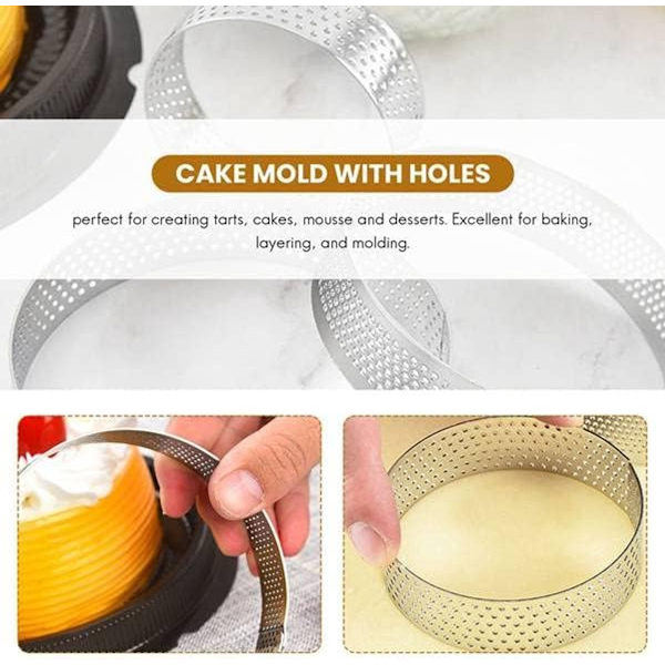 10 - bakeformer - egnet - mousse - kakeform - rustfritt - stål - Egnet