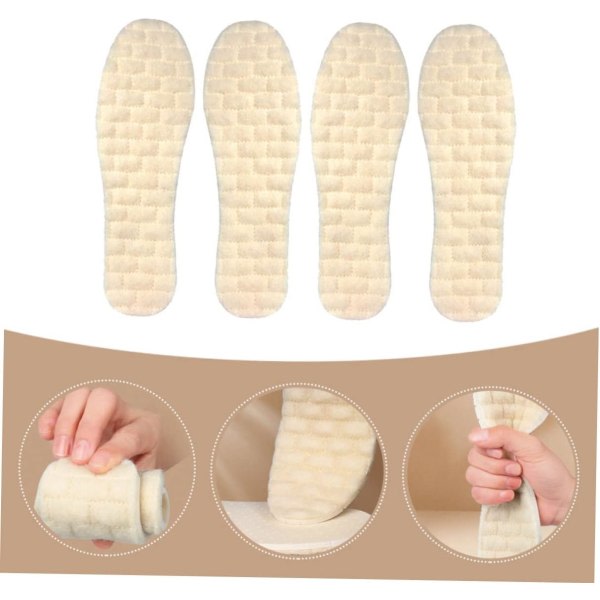2 par Latex Ull Innersula Plantar Fasciitis Inläggssulor Sneaker