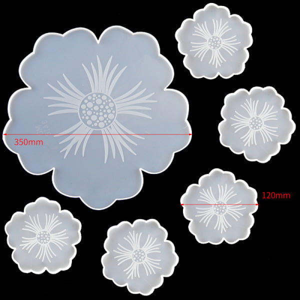 CDQ 6 st DIY Coaster Form, Molds Epoxiharts