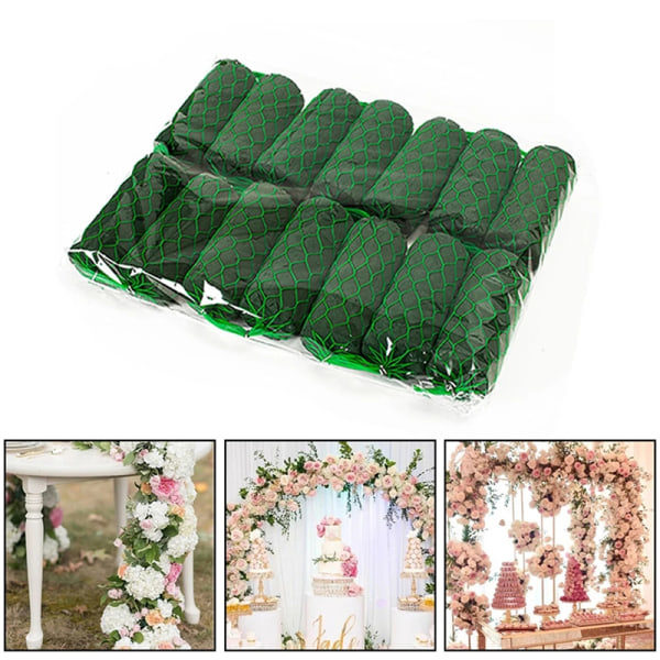 Blomsterarrangør Højdensitetsblomst Ler Blomster iukor Tør og Våd F Grøn 5*13cm