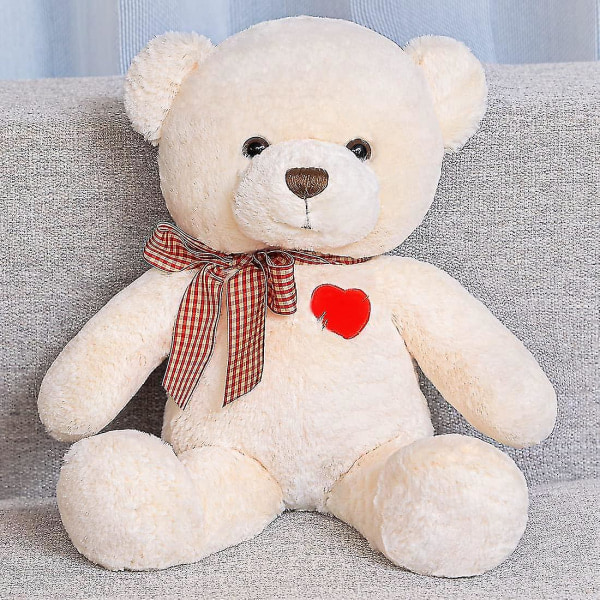 Liten nallebjörn Söt nallebjörn gosedjur. Teddy Bear Plyschleksak för flickvän. Teddy Bear Doll Presents (vit. 35 cm/13,7 tum)