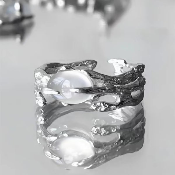 Ring i silver 925 för damer, franska retro barockringar 925
