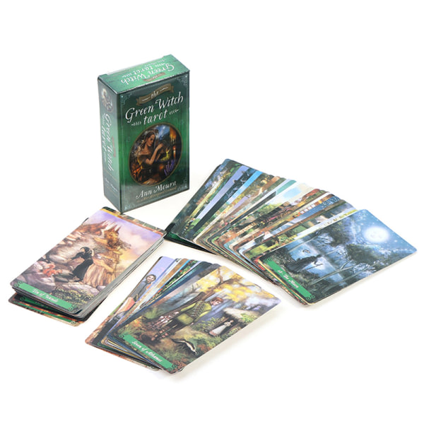 The Green Witch Tarot Engelsk spådomsspel förutsägelse Multicolor onesize