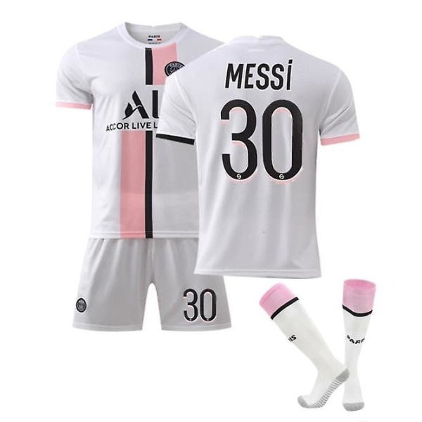 Fodboldsæt Fodboldtrøje Træningstrøje Messi børn 16(90-100cm) zdq
