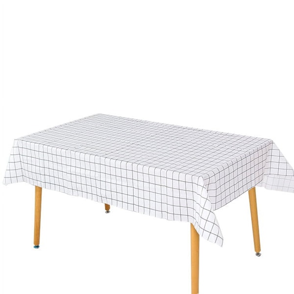 Triani 71x54\" Grå Plaid Vinyl Dug, Tørres Af