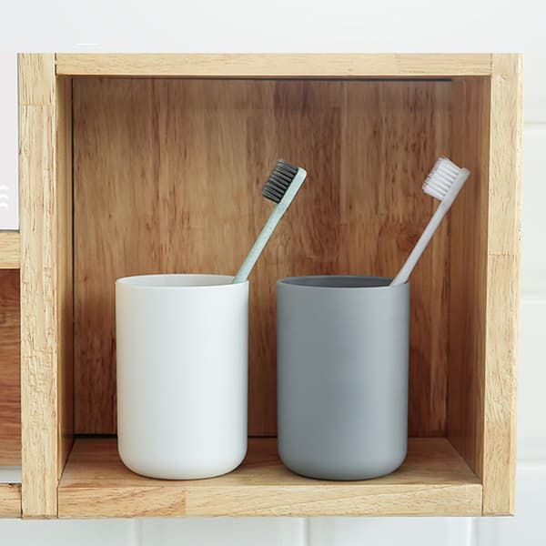 Elegant Toothbrush Holder, Easy to Clean, 3-Pack for Long-Lasting Durability, Odorless Material, Non-Slip Base for Stable Placement