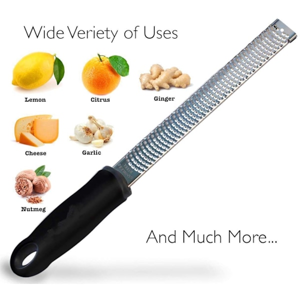 Rustfrit Stål Citrus Citron Zester, Opvaskemaskine Sikker