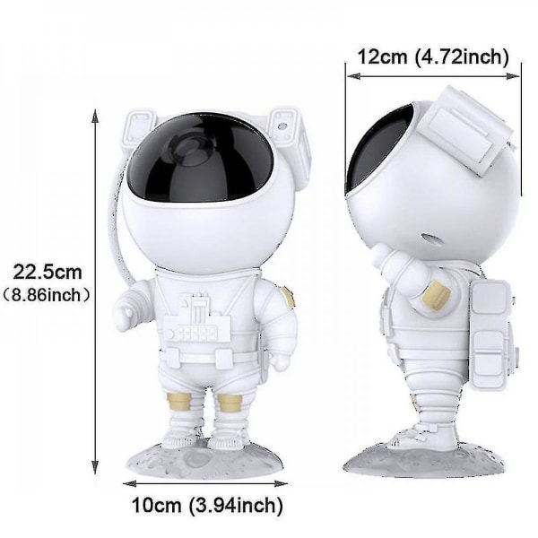 Galakseprojektorlampe Stjernehimmel Astronaut Nattlys Til Hjem Soveværelse Rum Dekor Dekorativ