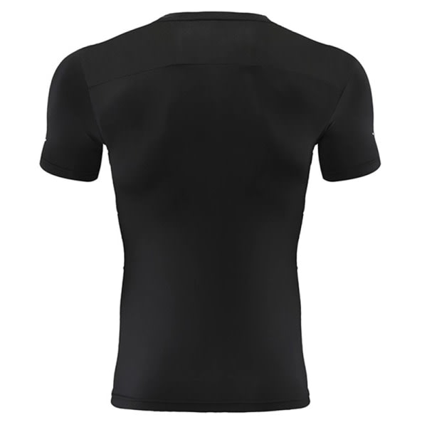 Enfarget t-skjorte for menn kortermet trening Black S zdq