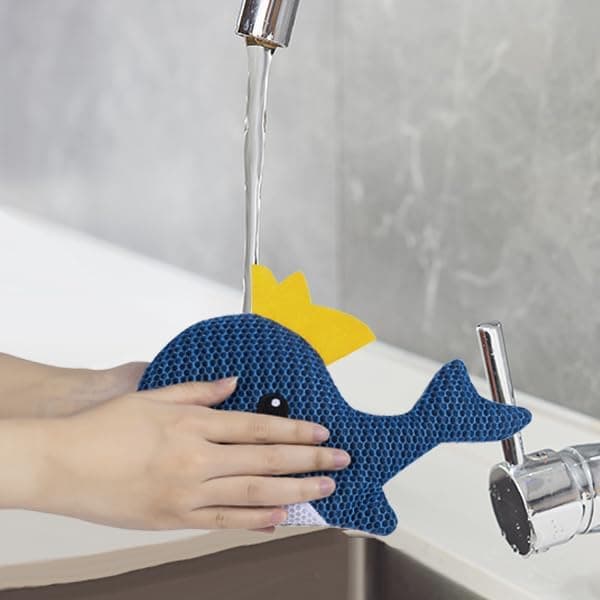 2-pak Spa Svamp Olieabsorberende - Hval - Til Jacuzzi & Swimmingpool
