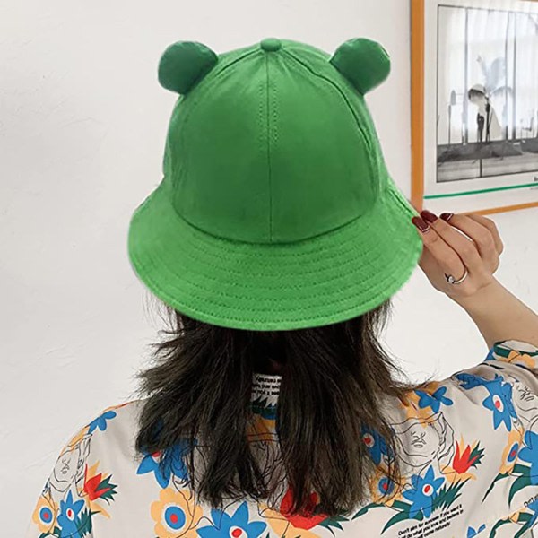 Bucket Hats Kvinnors Bucket Hat Frog Sun Hat Bucket Hat