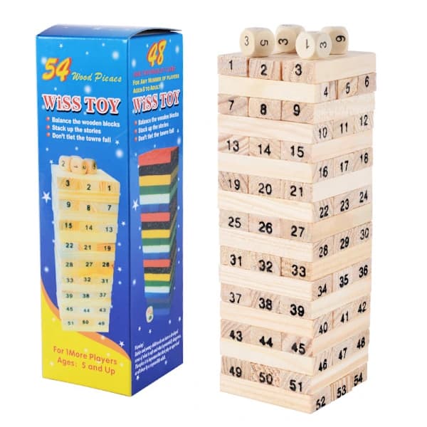 54 bitar Byggklossar, mini staplingsspel_tfrf