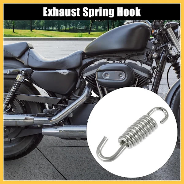 Universal Motorcycle Exhaust Spring 40mm Stainless Steel Pipe Hook Accessory