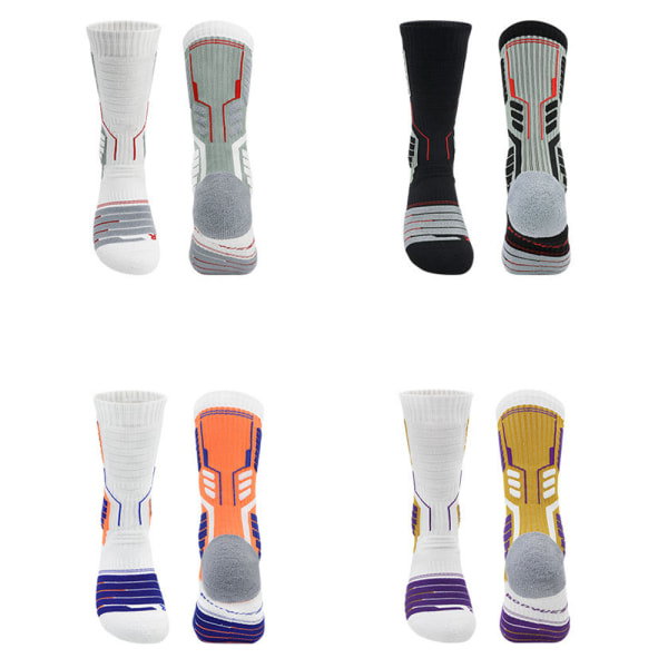 Herr Cushion Crew Socks Moisture Control Fortykkede Athletic Compression Socks grå zdq