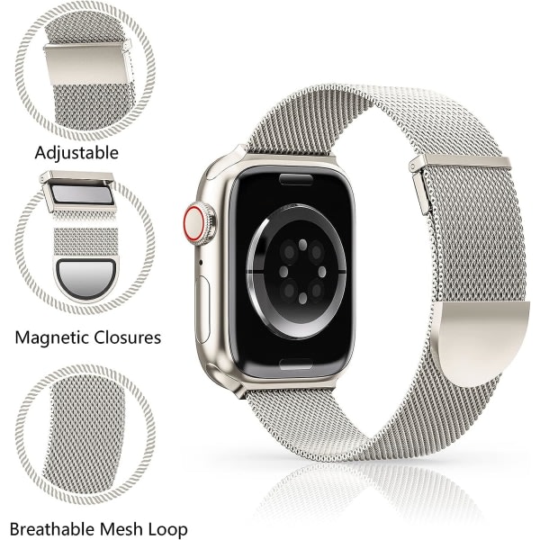 Armbånd Kompatibel med Apple Watch Armbånd 42/44/45 mm for Fe