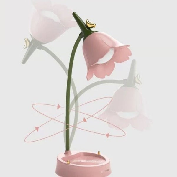 LED-pöytälamppu Lukulampun ROSA vaaleanpunainen