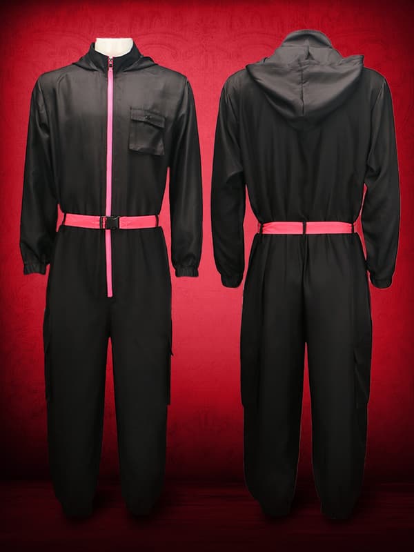 Squid Game 2 NPC Kostumer Squid Games Uniform Cosplay Kostumer Squid-Game Kostume til Mænd Kvinder Sort Jumpsuit 2XL