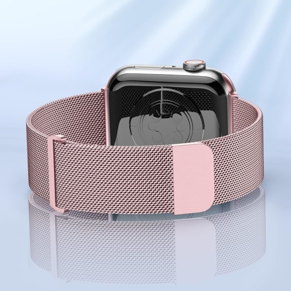 Guld/rosa 38/40/41MM metallarmband som är kompatibelt med Apple Watch