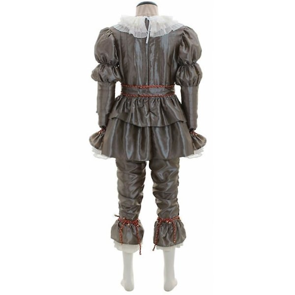 Halloween Stephen King's It Pennywise Clown Cosplay Kostume Mænd Party Fancy Dress Up Outfit Sæt M