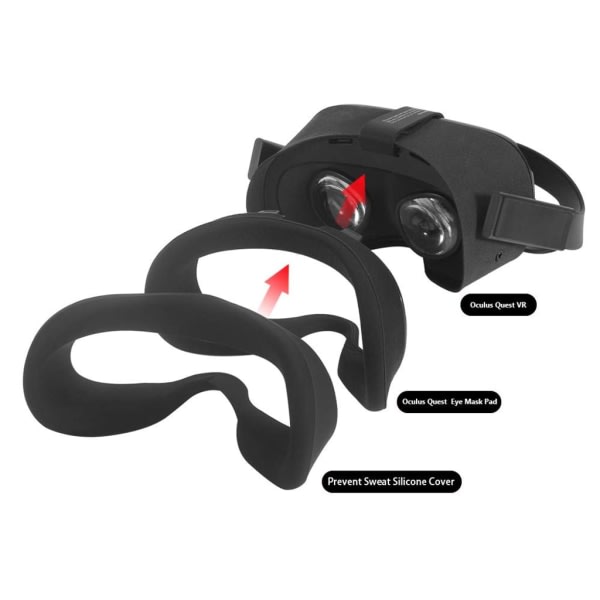 Vr Mask Oculus Quest Vr Gaming Headset Protectorille