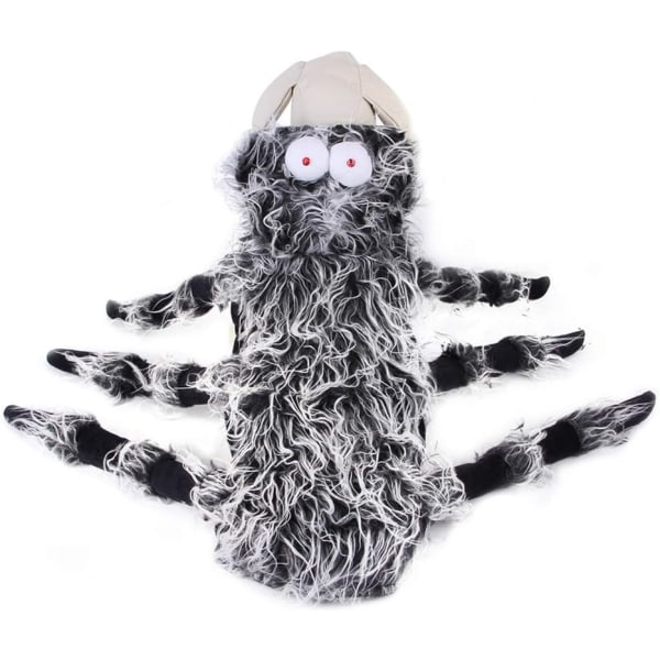 CDQ Sällskapshund Katt Halloween Spider Dräkt, Cosplay Kostym Kläder Plysch Spider Kostymer (XL) xl