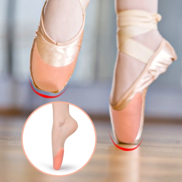 4 par professionel tåbeskyttelse i silikongel for ballett