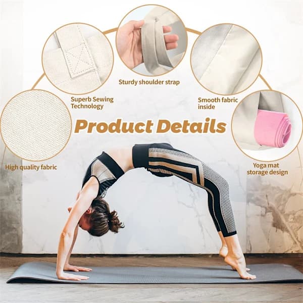 Yoga Bag Storage Bag Shoulder Bag Comfortable Sports Backpack for