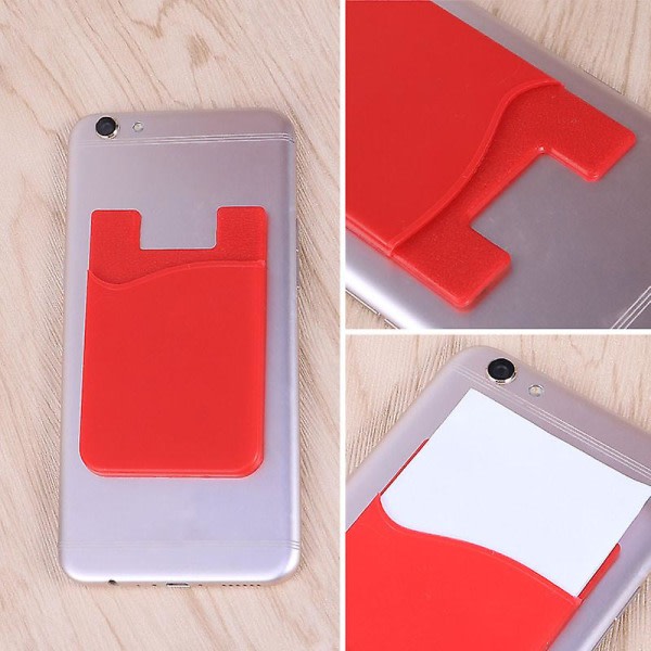 3st självhäftande telefonlånbok for mobiltelefon Rød ingen