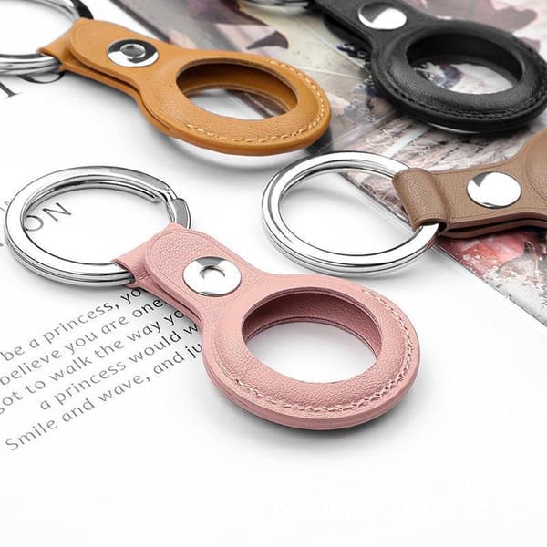 Nøkkelring - Etui - Gul - PU-lær