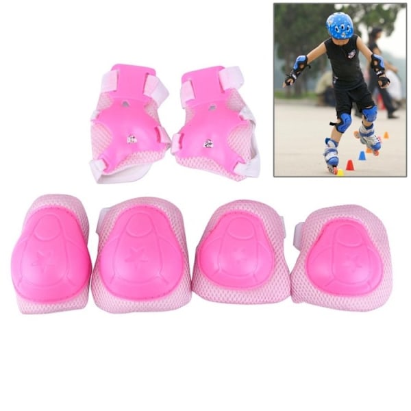 Knee Pads, Elbow Pads, Wrist Guards - For Kids - Pink Pink Rosa