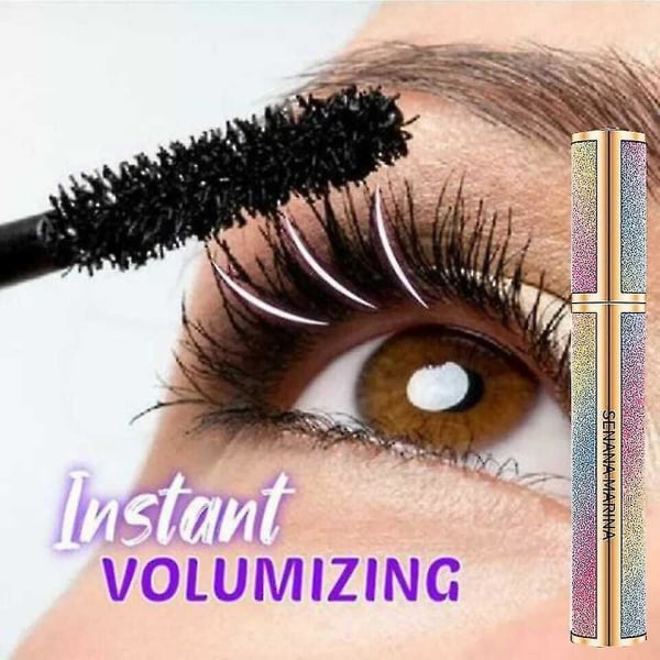 4d Silk Fiber Lashes Tjock förlängande Mascara