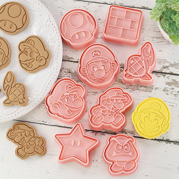 CDQ 8st Super Mario Cookie Form Set Kex ters Molds