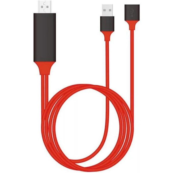 USB til HDMI-adapterkabel - Videoadapterkabel - Type-C til HDMI - 1080p - USB-han, syning