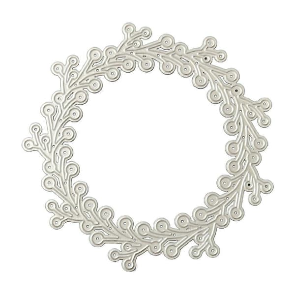Prickig Krans Metall Stansformar Scrapbooking Schablon Stansar Kort Prägling DIY_tfrf
