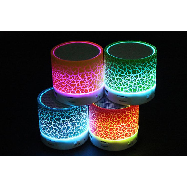 Mini Bärbar Led Trådlös Bluetooth högtalare för musiklyssning - Blå