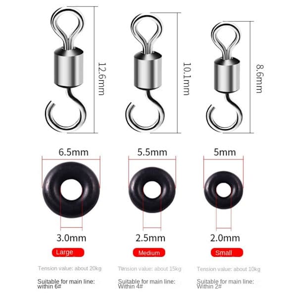 100/400 stk. O-ringe Tætningspakning L-400PCSBLACK SORT L-400pcsBlack_tfrf