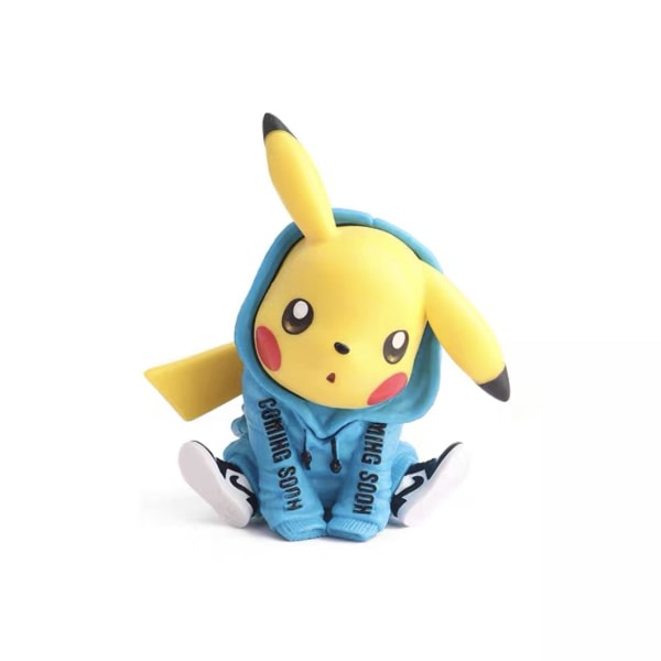 Pikachu hantverk Chaopai sittställning är blå än Kachu
