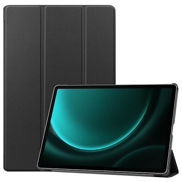 Galaxy Tab S9 FE Plus, Fodral, Tri-fold, Svart