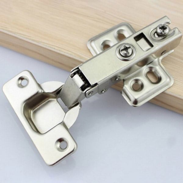 1 x Säkerhetsdörr Hydraulisk gångjärn Soft Close Full Overlay Kök Silver one size